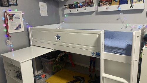 Cabin bed with - bed, and