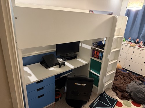 Ikea loft bed - loft, desk