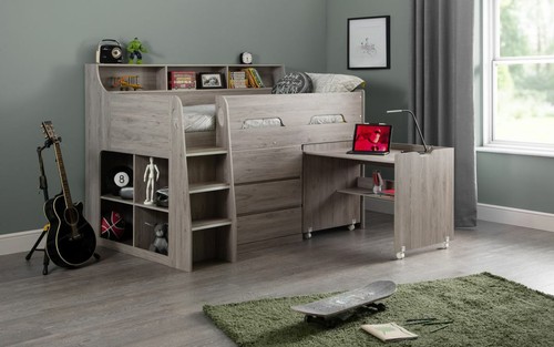 Grey oak effect 3ft single - grey,