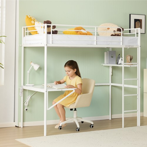 Single solid metal loft - single,