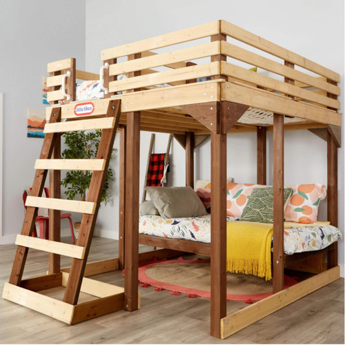 Kids wooden loft bed 1 - kids,