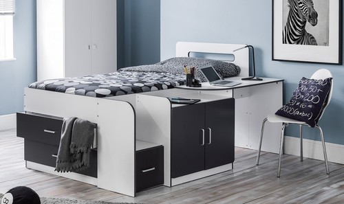 Cabin bed with drawers desk - with, drawers,