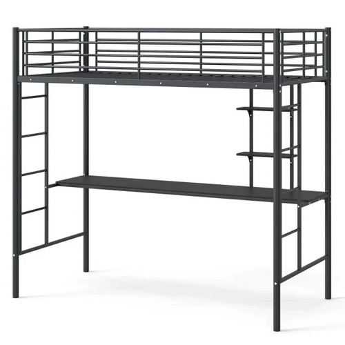Costway loft bed with - loft, and