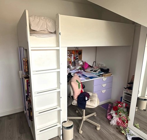 Ikea småstad single loft bed - single,
