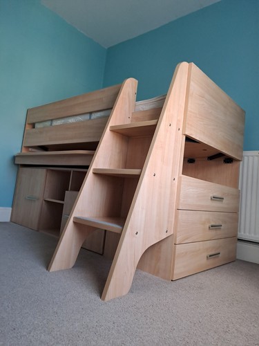 Single cabin bed with - with, out