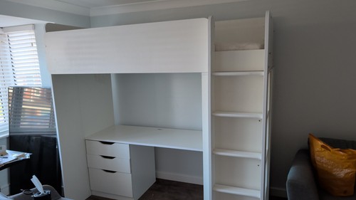 Single cabin bed with desk - cabin,