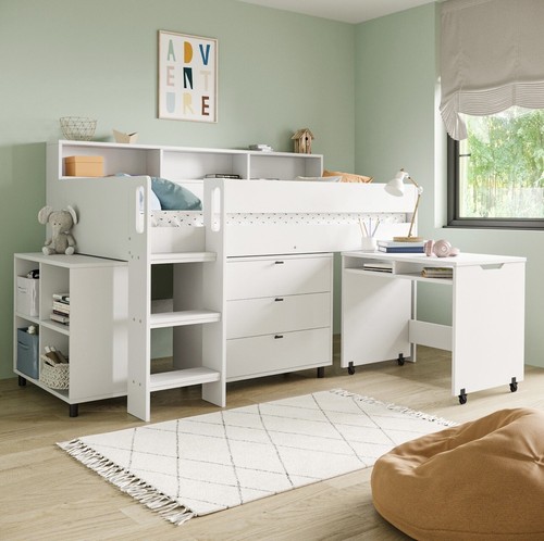 Kids cabin bed mid sleeper - bed,