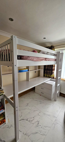 White wooden single cabin - white,